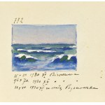 Soter August JAXA-MAŁACHOWSKI (1867-1952), Pejzaż z łodziami i widokiem na miasteczko, 1931