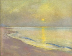 Wladyslaw SERAFIN (1905-1988), Sunset over the bay