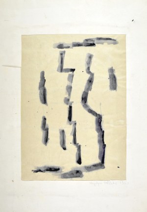 Krystyna PELLETIER (1914-2007), Kompozycja czarna, 1960