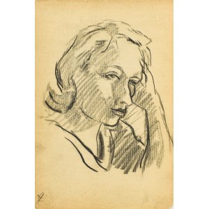 Kazimierz PODSADECKI (1904-1970), Studium portretowe młodej kobiety - P. Przebindowska, wrzesień 1937