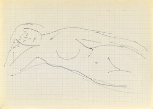 Jerzy PANEK (1918 - 2001), Akt kobiety leżącej, 1963