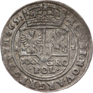 Jan II Kazimierz Waza 1648-1668, tymf 1665 AT, Bydgoszcz.
