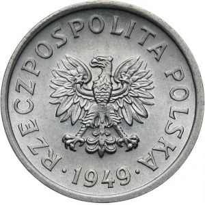 Polska, PRL, 10 groszy 1949, Warszawa.