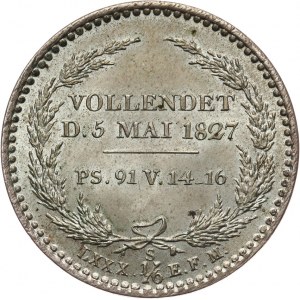 Niemcy, Saksonia, Fryderyk August I 1806 - 1827, 1/6 talara 1827, Drezno.
