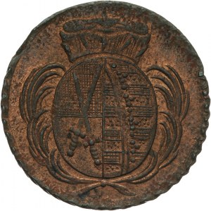 Niemcy, Saksonia, Fryderyk August III 1763-1806, 1 fenig 1874 C, Drezno