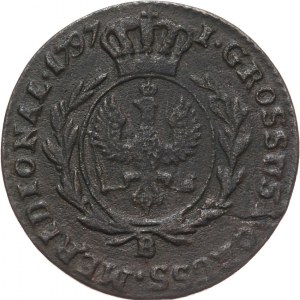 Prusy Południowe, Fryderyk Wilhelm II 1786-1797, grosz 1797 B, Wrocław