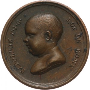 Francja, Napoleon Bonaparte 1804-1815, medalik z okazji narodzin Napoleona II Bonaparte