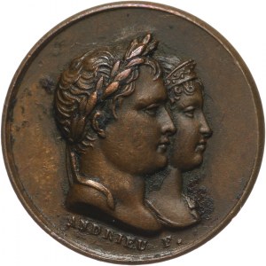 Francja, Napoleon Bonaparte 1804-1815, medalik z okazji narodzin Napoleona II Bonaparte