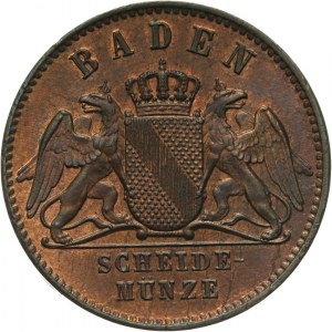 Niemcy, Badenia, Fryderyk I 1852-1907, 1 krajcar 1868, Mannheim