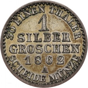 Niemcy, Anhalt, 1 grosz srebrny 1862 A, Berlin