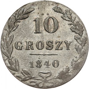 Królestwo Polskie, Mikołaj I 1825-1855, 10 groszy 1840 _W, Warszawa