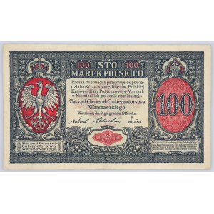 Generalne Gubernatorstwo Warszawskie, 100 MAREK POLSKICH, 9.12.1916, Warszawa.