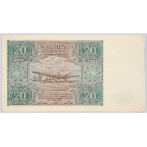 Polska, PRL 1944 - 1989, 20 ZŁOTYCH 15.05.1946, seria E, Warszawa.