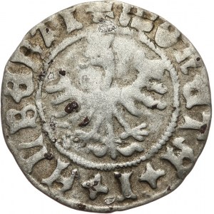 Jan I Olbracht 1492-1501, półgrosz koronny, Kraków O