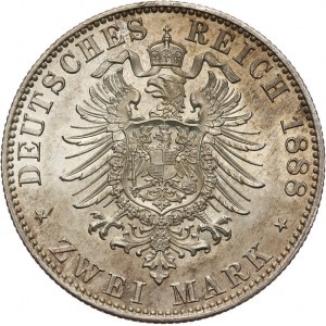 Niemcy, Prusy Fryderyk III 1888, 2 marki 1888 A, Berlin