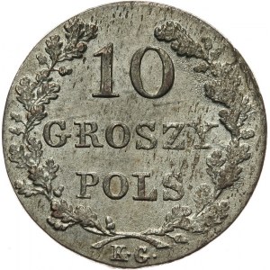Powstanie Listopadowe 1830-1831, 10 groszy 1831 KG, Warszawa