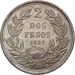 Chile, Republika 2 peso 1927 rok