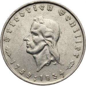 Niemcy, III Rzesza 1933-1945, 5 marek 1934 F, Stuttgart