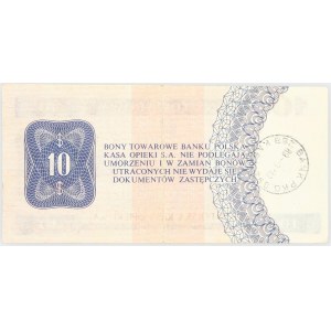 PRL 1944 - 1989, Bon Pekao, 10 dolarów, 1.10.1979, seria HF, Warszawa.