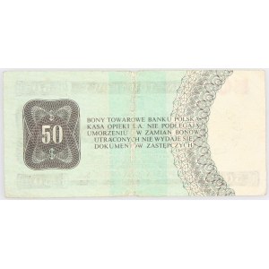 PRL 1944 - 1989, Bon Pekao, 50 dolarów, 1.10.1979, seria HJ, Warszawa.