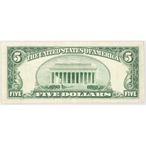 USA, 5 dolarów, SERIES 1950 A, Chicago.