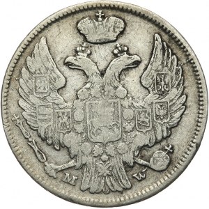 Królestwo Polskie, Mikołaj I 1825-1855, 15 kopiejek = 1 złoty 1839 MW, Warszawa