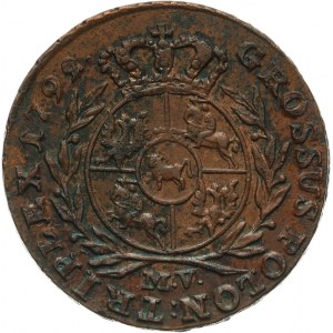 Stanisław August Poniatowski 1764-1795, trojak 1792 M.V., Warszawa.