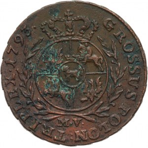 Stanisław August Poniatowski 1764-1795, trojak 1793 M.V., Warszawa.