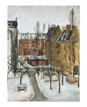 Prof. Bohdan BOROWSKI (1923-1989), View from the window of the studio on the old town in Gdansk.