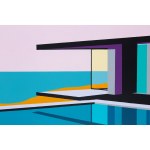 Jean-Claude Plewniak \ Mark Renton (ur. 1981), Purple ville with palm, 2024
