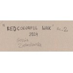 Gossia Zielaskowska (ur. 1983, Poznań), Red colorful walk, dyptyk, 2024