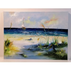 Alfred Anioł, Na plaży