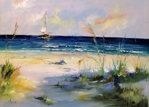 Alfred Anioł, Na plaży