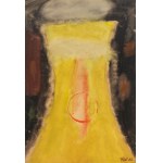 Józef Hałas (1927 Nowy Sącz - 2015 Wrocław), Kompozycja żółta, 1962