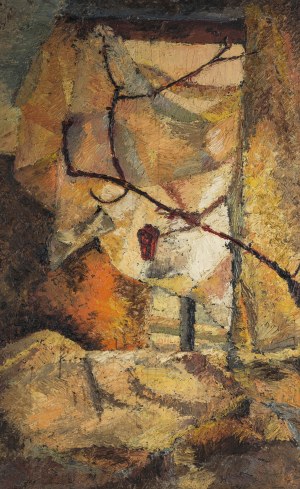 Andrew Urbanowicz (1938 - 2011), Lamp, branch and bell pepper, 1958