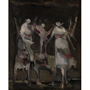 Alfred Aberdam (1894 Lwów - 1963 Paryż), Dwie kobiety z dzieckiem, 1957 r.