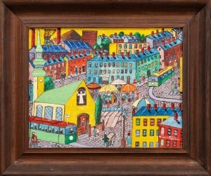 Paweł WRÓBEL (1913 - 1984), Śląskie miasteczko, 1983
