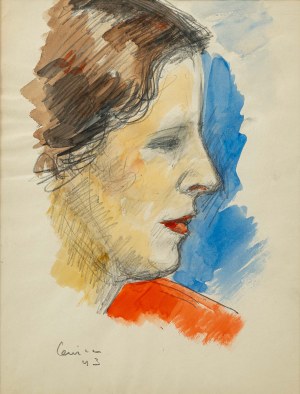 Alfred LENICA (1899 - 1977), Portret kobiety, 1943