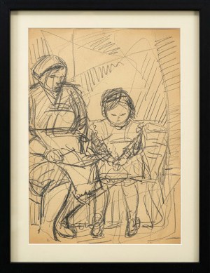 Alfred LENICA (1899 - 1977), Kobieta i dziewczynka