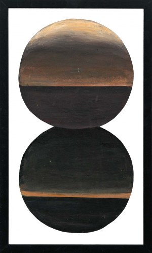 Jan BERDYSZAK (1934 - 2014), Koła podwójne brązowe, 1963