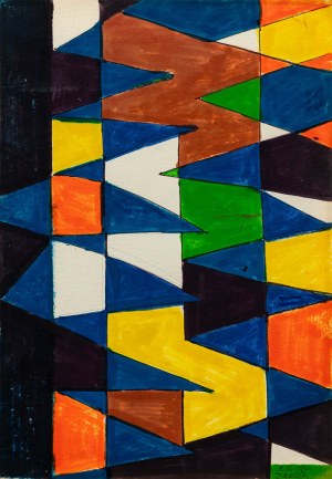 Jacenty WÓJCIK (1940 - 2018), Multicolor composition, 1976