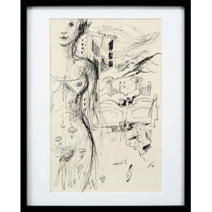 Leon ŚLIWIŃSKI (1916 - 2001), Nu dans une chambre à coucher