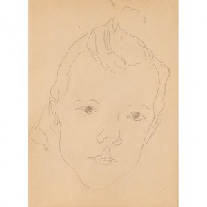 Władysław Strzemiński, Portret chłopca, ok. 1949
