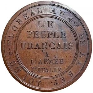 Napoleonic Medals and Coins, Medal 1796