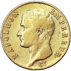 Napoleonic Medals and Coins, 20 Francs An. 13 1804-1805, A Paris