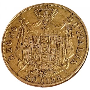 Napoleonic Medals and Coins, 40 Lire 1809, Milan