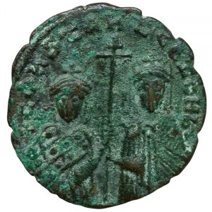 Roman Coins, Constantin VII, Follis n.d., Constantinople