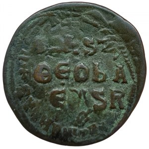Roman Coins, Constantine VII with Romanus II, Follis n.d., Constantinople