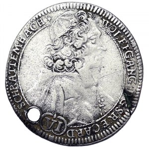 Austria, Olmütz, Wolfgang Von Schrattenbach, VI Kreuzer 1713, Olmütz