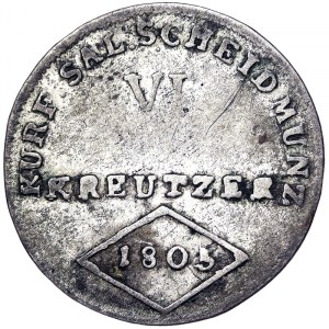 Austria, Salzburg, Archduke Ferdinand, VI Kreuzer 1805, Salzburg